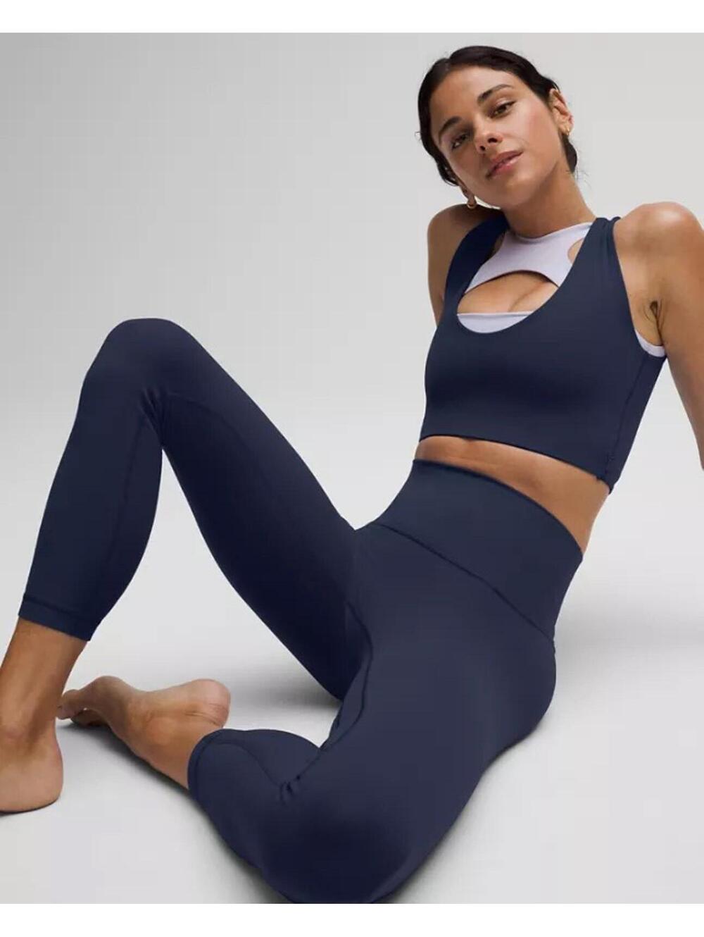 Lululemon Align High Rise Leggings Navy Blue Size 4 Buttery Soft Yoga NWOT